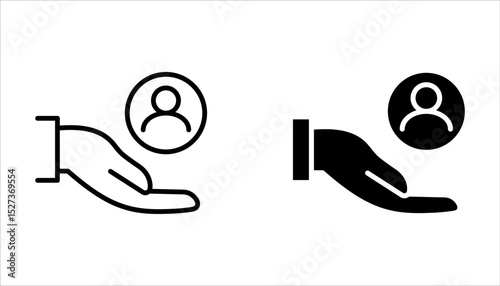 Customer care icon set. for mobile concept and web design on white background