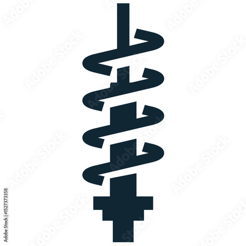 Suspension spring icon vector for crucial automotive components, shock absorption, and vehicle stability. It's ideal for car repair, performance, and mechanical engineering.
