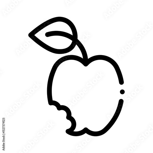 apple line icon
