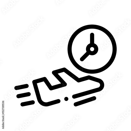 delayed flight line icon