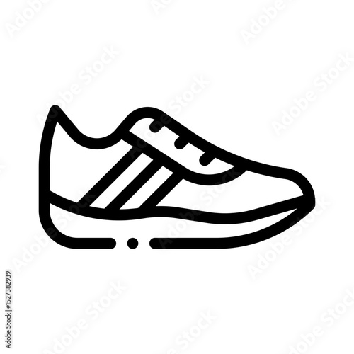 running shoes line icon