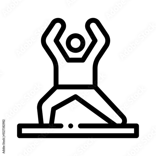 stretching line icon