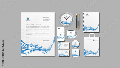 stationary mockup design