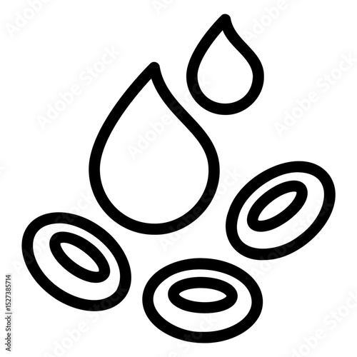 blood cells Line Icon