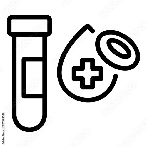 blood test Line Icon