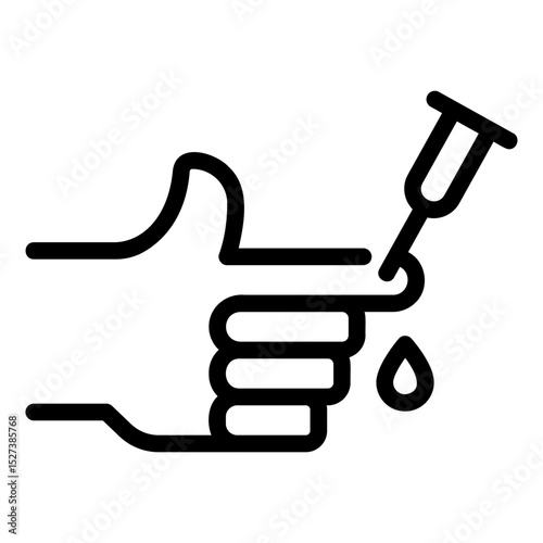 blood test Line Icon
