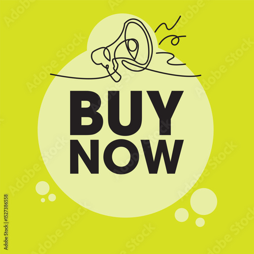 Buy Now sign, label clip art flat design.