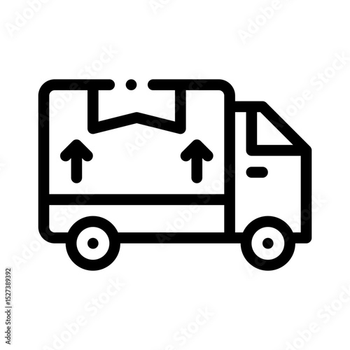 logistics line icon