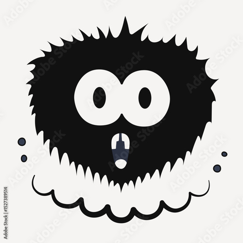 Funny Cartoon Emotion. Positive Graphic Design.