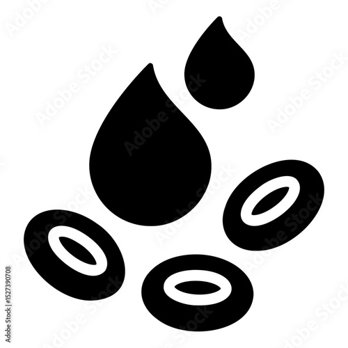 blood cells Solid icon