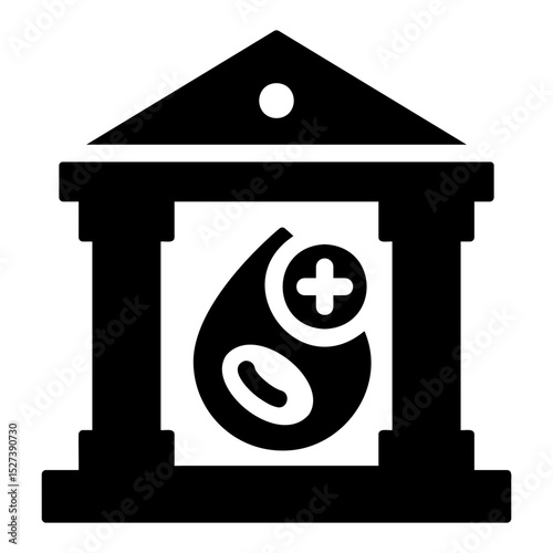 blood bank Solid icon