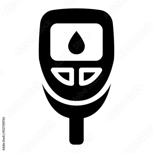 blood glucose meter Solid icon