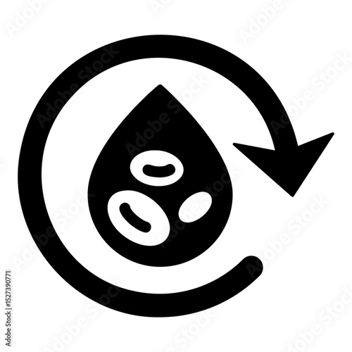 blood regeneration Solid icon