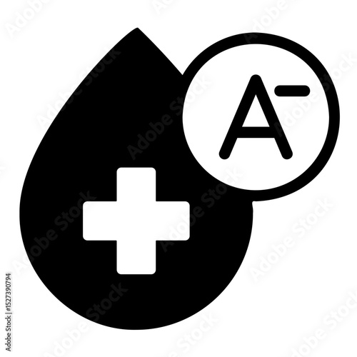 blood type a Solid icon