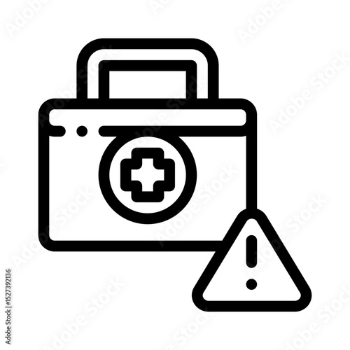 emergency kit line icon