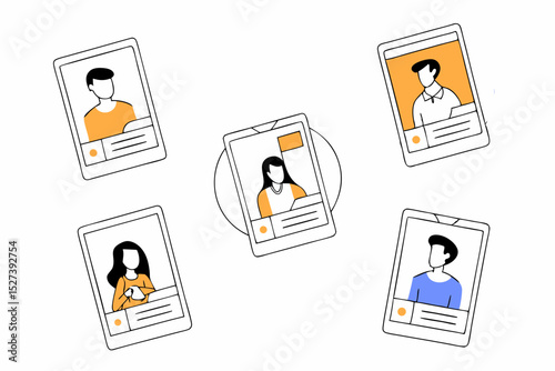 business illustration and benefits in increasing results and charts and graphs