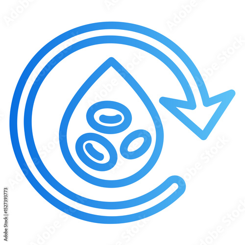 blood regeneration Gradient icon