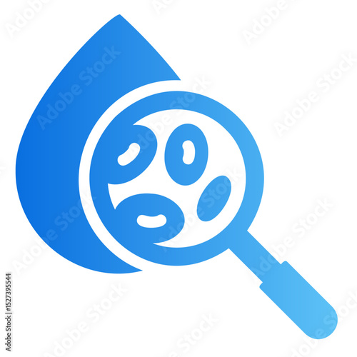 blood analysis Gradient icon