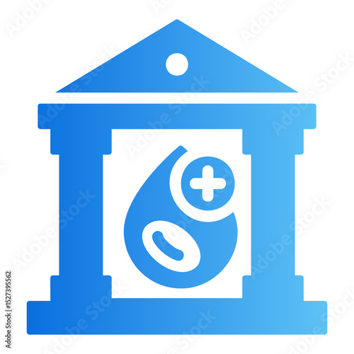 blood bank Gradient icon