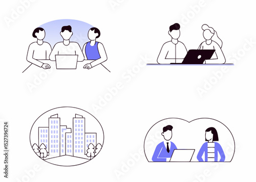 business illustration and benefits in increasing results and charts and graphs
