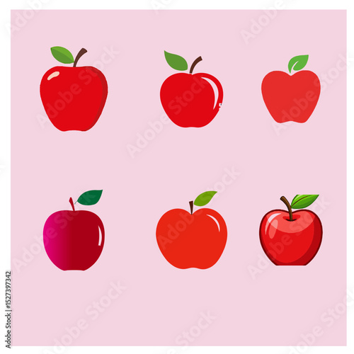 A set of Red Apple icon