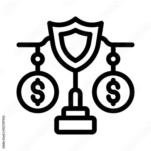 public policy line icon