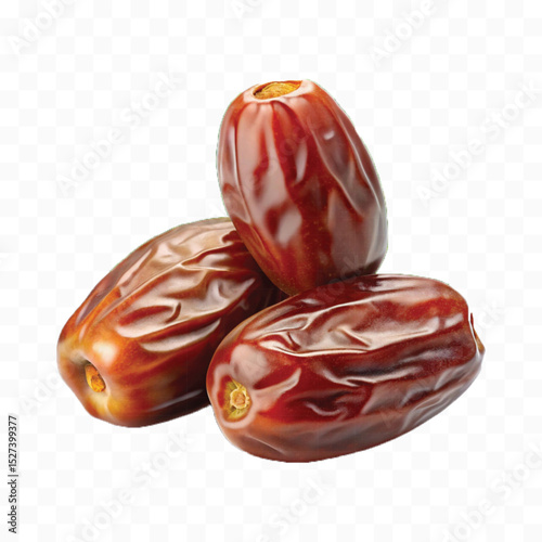 realistic 3d fresh date fruits isolated on transparent background