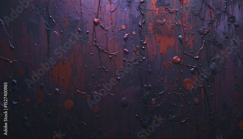 Dark Purple and Red Abstract Texture: Grunge Background for Design Projects