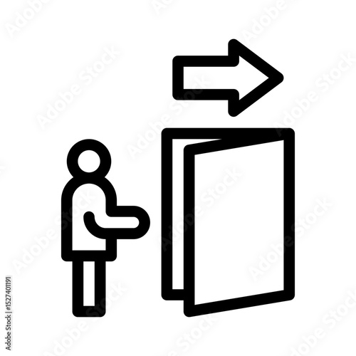 evacuation line icon