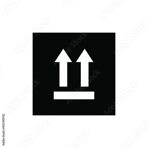 These Side Up Packaging Icon vector logo 
