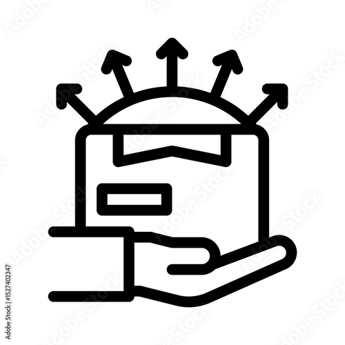distribution network line icon