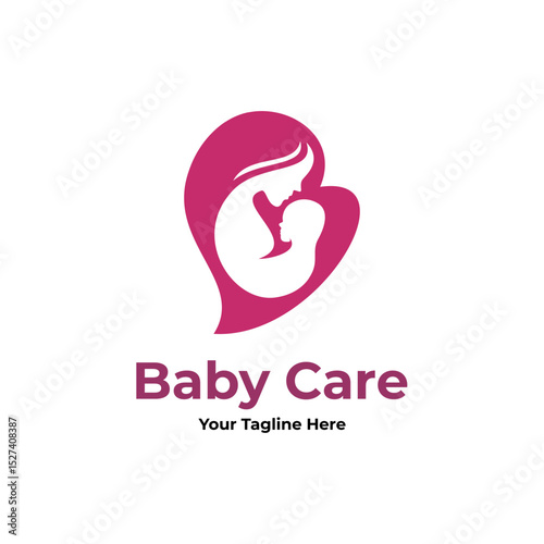 baby care logo design template