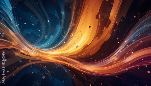 Abstract Dynamic Background with Modern Pattern and Stylish Vector Design Elements