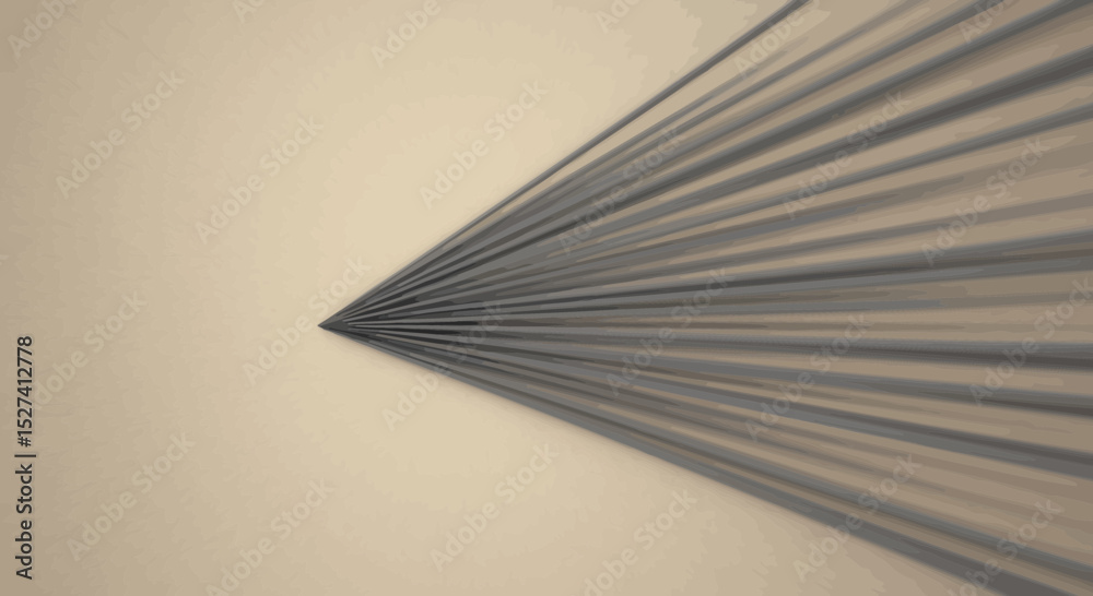 Naklejka premium Converging lines create a minimalist modern pattern abstract design element