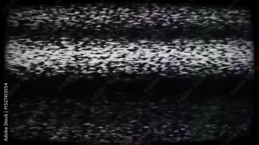 Glitching Static Television VFX with Color Test Pattern