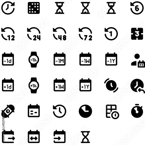 Set of Time & Planning icons