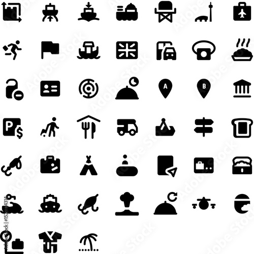Set of Travel icons