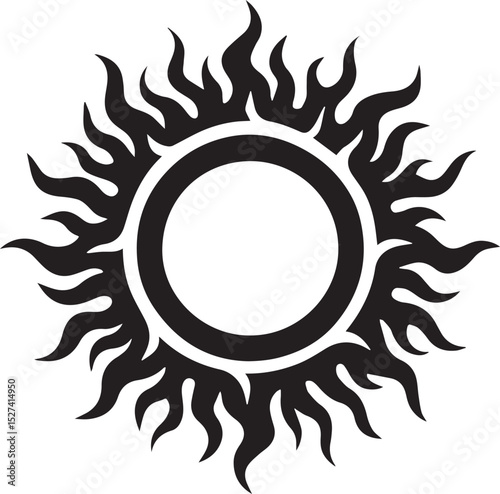 abstract sun vector illustration