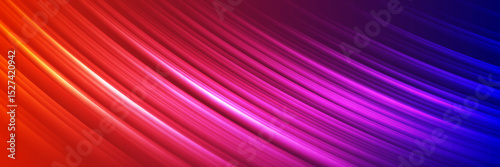 Abstract colorful glowing linear waves neon elegant background. Vector flowing glossy wavy curved design