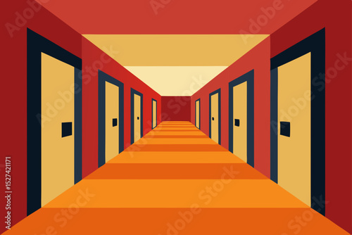 Endless Corridor A Geometric Perspective of Interior Design