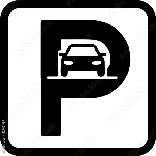Private Parking Sign Icon