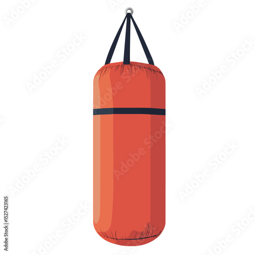 2D flat Punching Bag illustration vector, isolated on a white background.