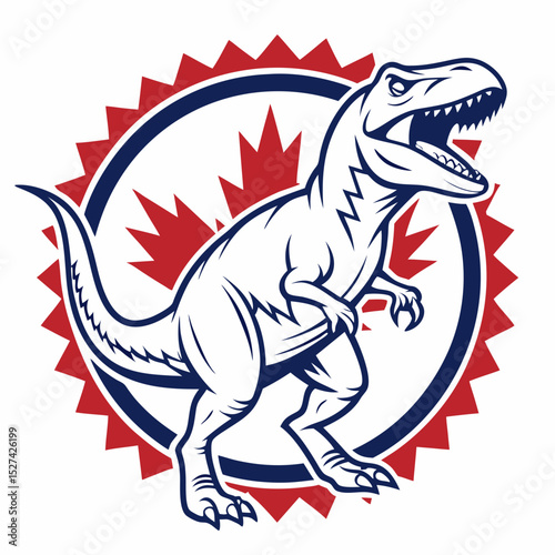 Fierce Tyrannosaurus Rex Mascot Design