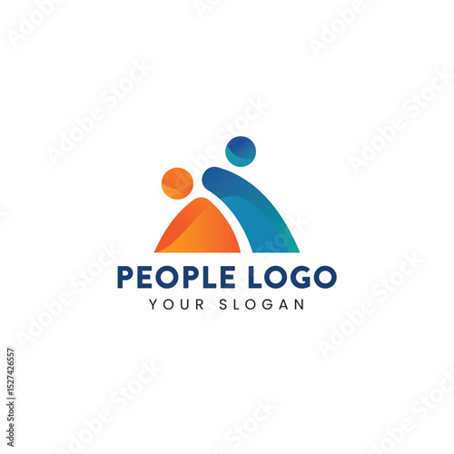 People connect networking communication, people talk consulting partnership, teamwork logo vector clean silhouette icons