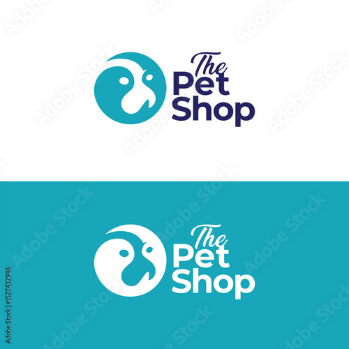 Pet Care Doctor clinic logo set of et animals vector clean bright logo