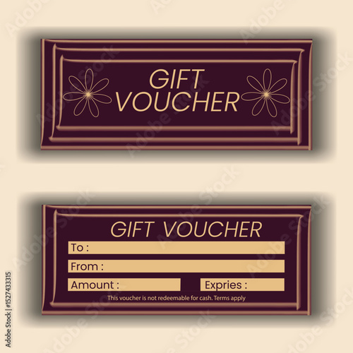Gift Voucher Template. Gift Voucher Vector illustration. Design for invitation, certificate, gift coupon, ticket, voucher, diploma etc.
