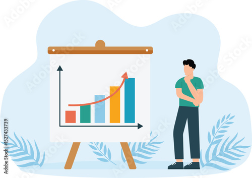 Analysis of income and expenses enterprise, assessment and investment concept, economic performance for company success concept
