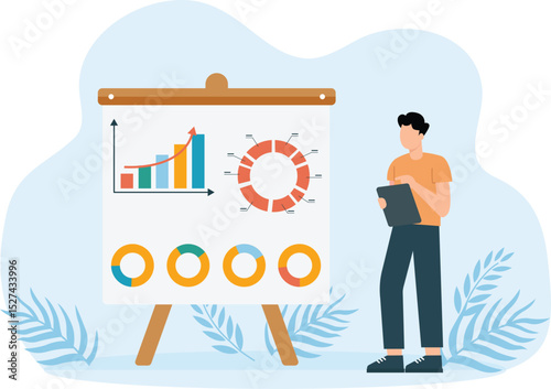 Assessing the cost of a project, calculating a budget and accounting for an investment and savings concept
