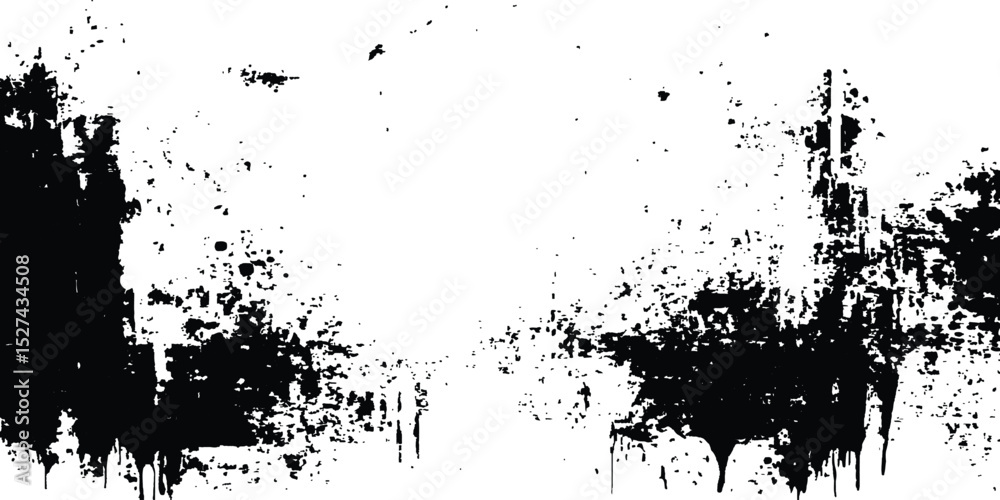 Naklejka premium Abstract grunge texture background design. Black and white grunge seamless texture, Vector background, distressed black texture, distress overlay texture.