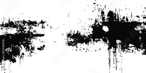 Abstract grunge texture background design. Vector grunge black and white distressed texture background. 